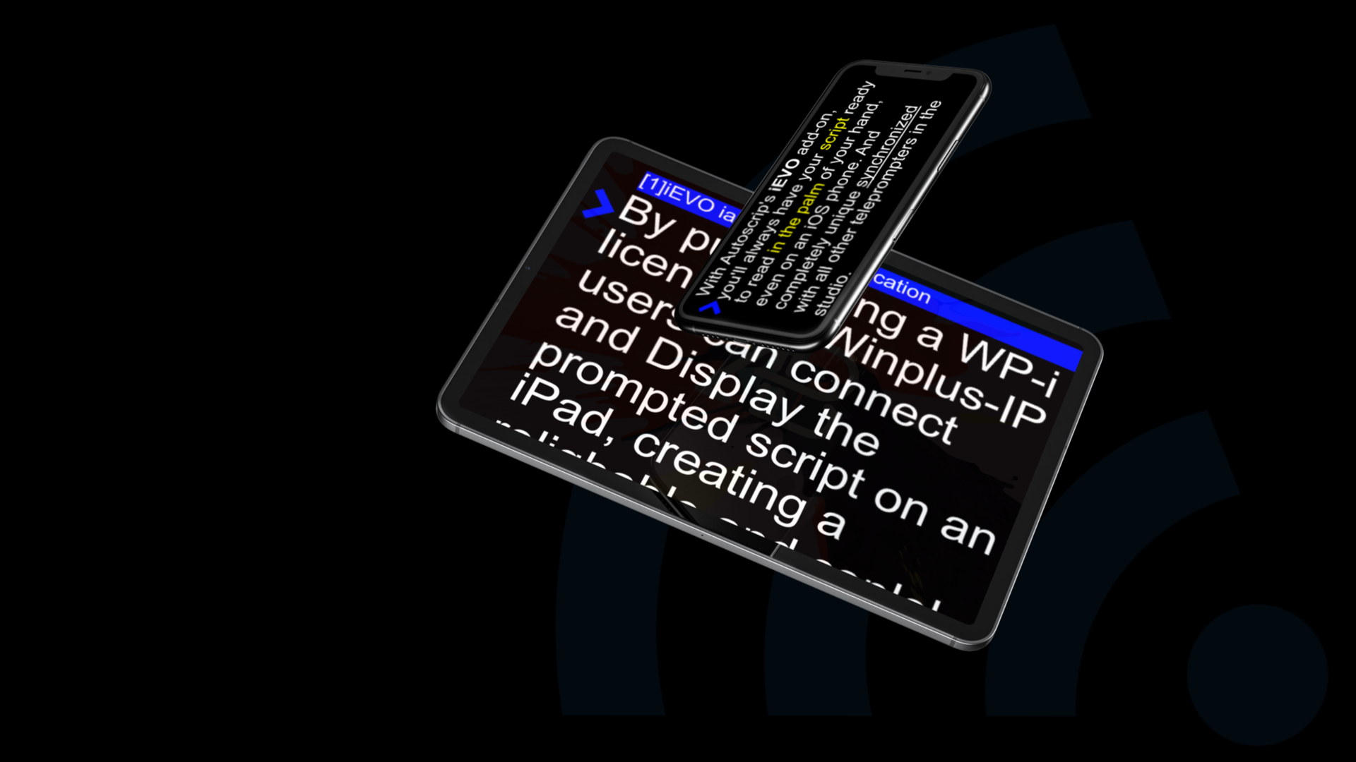 Wireless Prompting iOS Kabelloser Prompter
